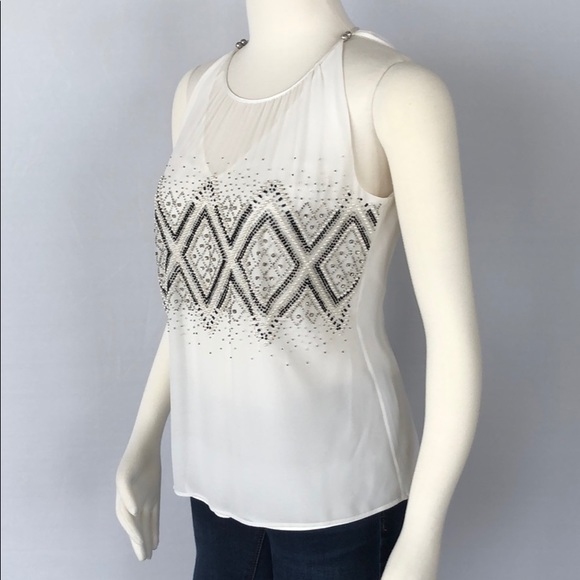 NWT WHBM Beaded Dressy Sheer Top.. Size XS - Picture 10 of 15